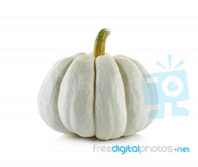 Pumpkin Isolated On The White Background Stock Photo