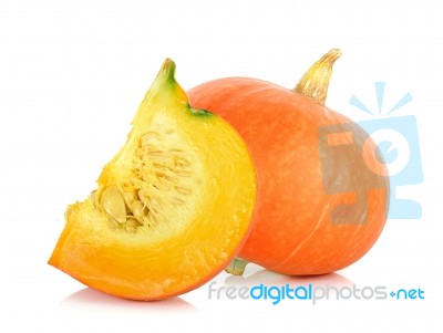 Pumpkin Isolated On The White Background Stock Photo