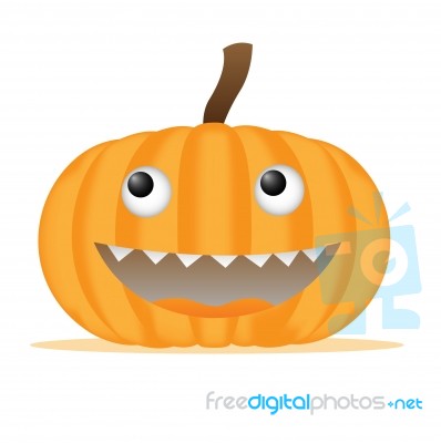 Pumpkin Smile Stock Image