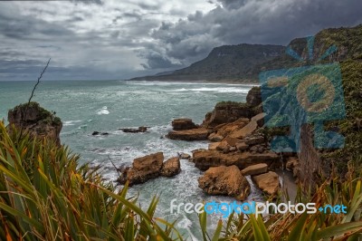 Punakaiki Coastline Stock Photo