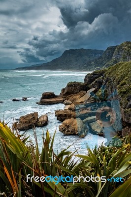 Punakaiki Coastline Stock Photo