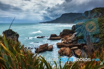 Punakaiki Coastline Stock Photo