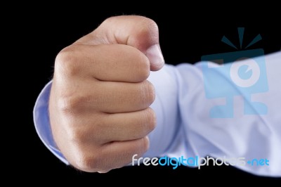 Punching Fist - Stock Image Stock Photo