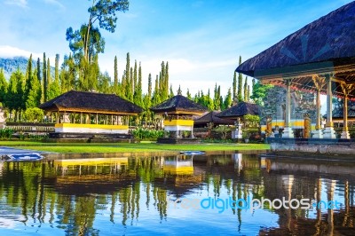 Pura Ulun Danu Bratan Temple In Bali, Indonesia Stock Photo