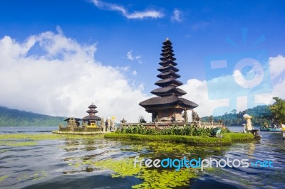 Pura Ulun Danu Temple Stock Photo