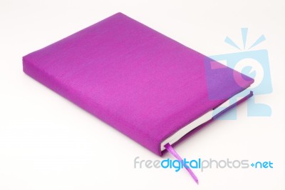 Purple Book Stock Photo