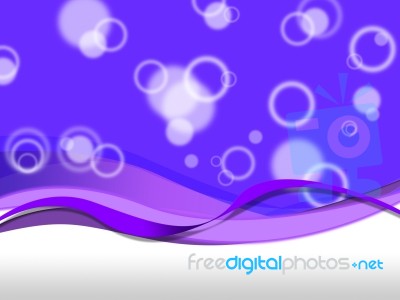 Purple Bubbles Background Means Droplets And Curves Stock Image