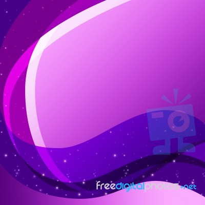 Purple Curves Background Means Swirly Lines And Sparkles
 Stock Image