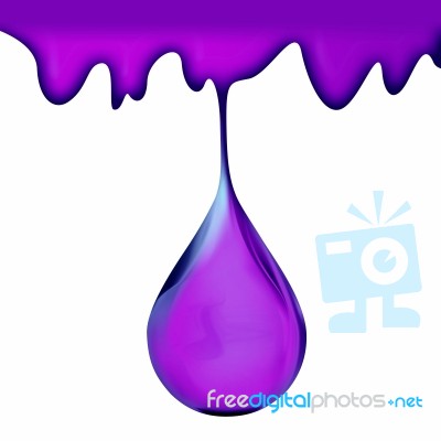 Purple Drop Stock Image