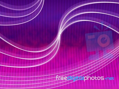 Purple Lines Background Shows Curves And Crossing Over
 Stock Image