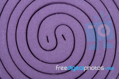 Purple Mosquito Spiral Coil Stock Photo