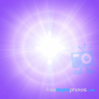 Purple Sunny Background Stock Image