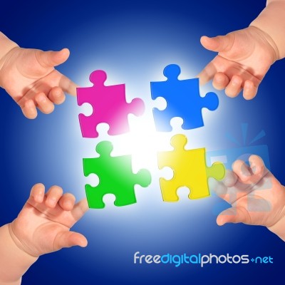 Puzzle Stock Photo