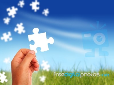 Puzzle Stock Photo