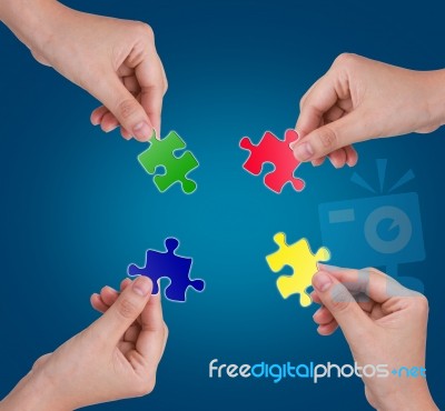 Puzzle Stock Photo