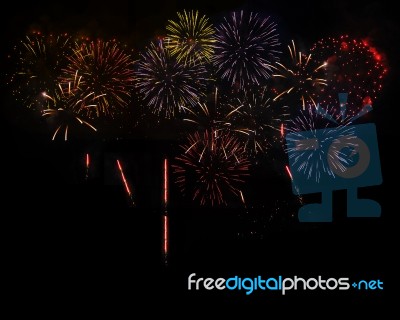 Pyrotechnic Stock Photo