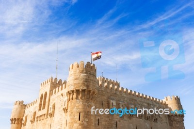 Qaitbay  Citadel In Alexandria Egypt Stock Photo