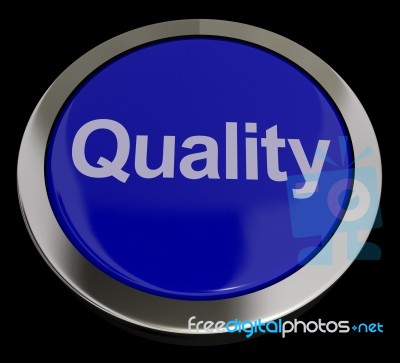 Quality Button Stock Image