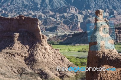 Quebrada De Cafayate, Salta, Argentina Stock Photo