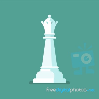 Queen Chess Figure Icon Stock Image