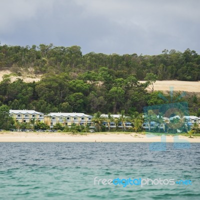 Queensland, Australia - March 22, 2017: View Of Tangalooma Island Resort In Moreton Island, Queensland, Australia Stock Photo