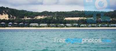 Queensland, Australia - March 22, 2017: View Of Tangalooma Island Resort In Moreton Island, Queensland, Australia Stock Photo