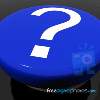 Question Mark Button Stock Image