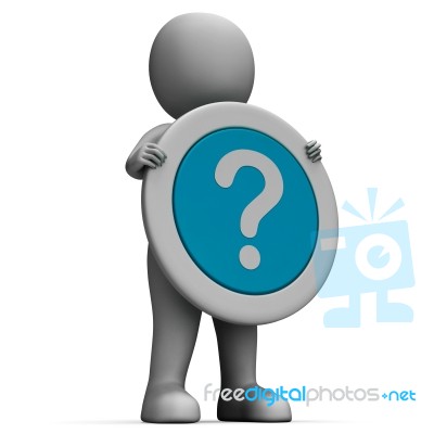 Question Mark Showing Confusion And Doubt Stock Image