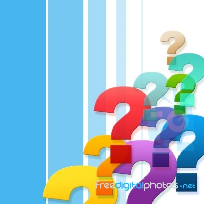 Question Marks Represents Frequently Asked Questions And Asking Stock Image