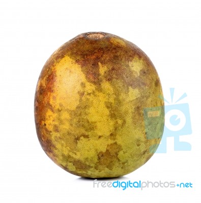 Quince Isolated On The White Background Stock Photo