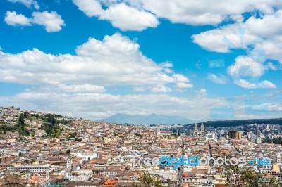 Quito Is The Second Highest Capital City In The World, Ecuador Stock Photo