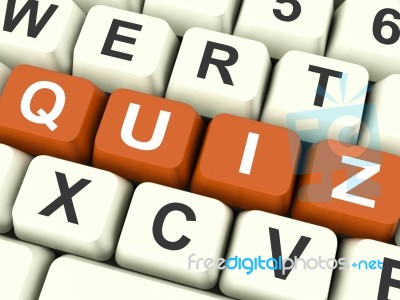 Quiz Keys Show Test Or Questions And Answers
 Stock Image