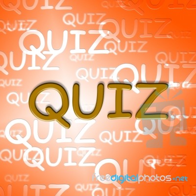 Quiz Words Represents Questions And Answers Puzzle Stock Image