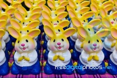 Rabbit Ornaments Stock Photo