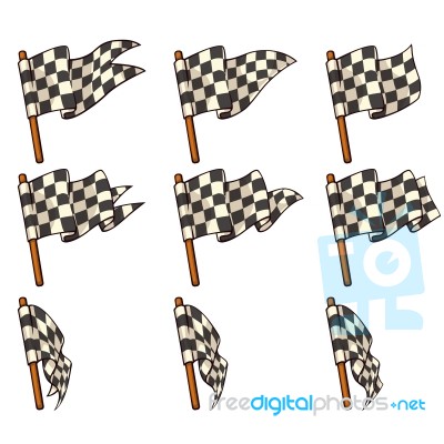 Race Flag Stock Image