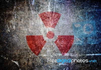 Radioactive Symbol Stock Photo