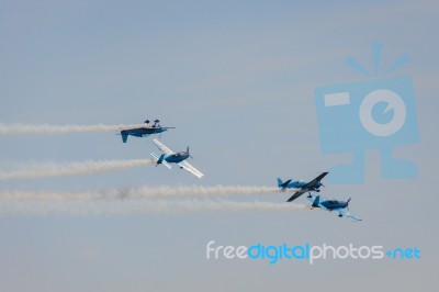 Raf Blades Flying Team Stock Photo