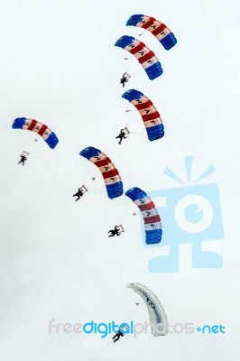 Raf Falcons Display Team Stock Photo