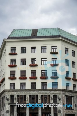 Raiffeisenbank Building In Michaelerplatz In Vienna Stock Photo