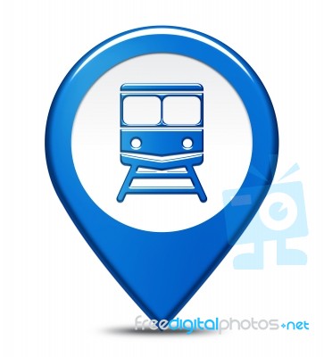 Railway Station Location Shows Locations Locomotive And Travel Stock Image