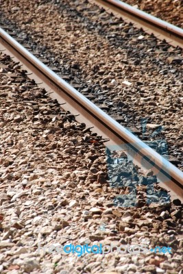 Railway Track Stock Photo