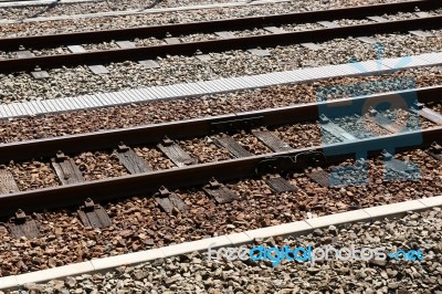 Railway Track Stock Photo