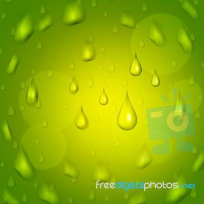 Rain Drop Represents Droplet Precipitate And Green Stock Image