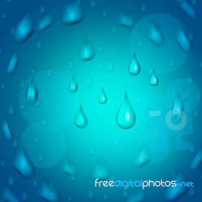 Rain Drop Shows Downpour Rains And Raindrop Stock Image