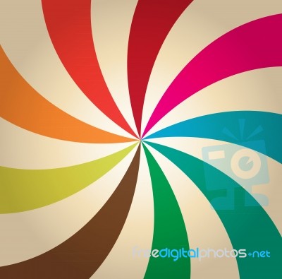 Rainbow Vortex Stock Image