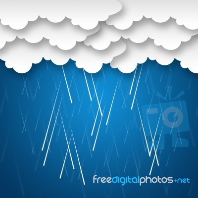 Raining Sky Background Means Rainy Weather Or Storms 
 Stock Image