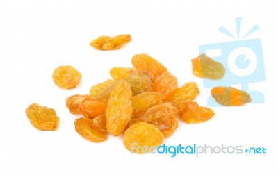 Raisin Isolated On The White Background Stock Photo