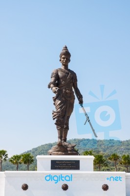 Rajabhakti Park With The Moutain Behind Stock Photo