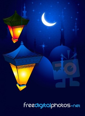 Ramadan Greeting Stock Image