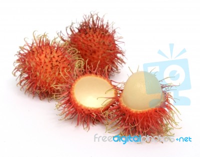 Rambutan Stock Photo